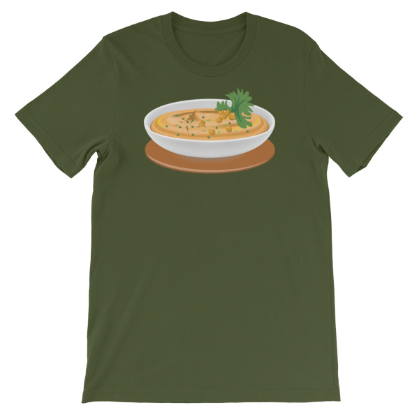 Hummus Emoji Short-Sleeve Unisex T-Shirt – We Want A Hummus Emoji