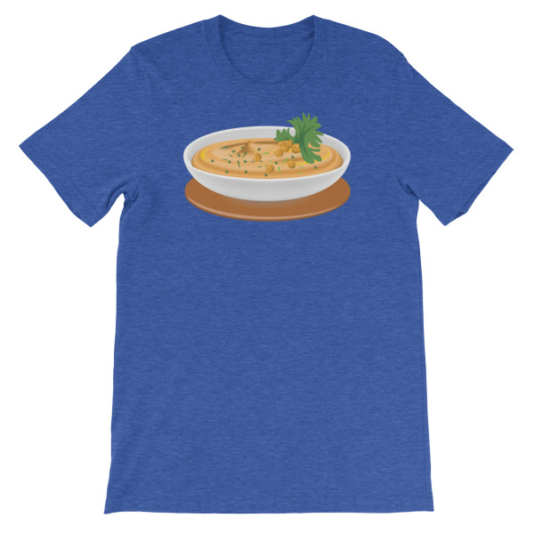Hummus Emoji Short-Sleeve Unisex T-Shirt – We Want A Hummus Emoji